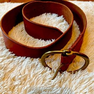 Ralph Lauren cognac leather belt